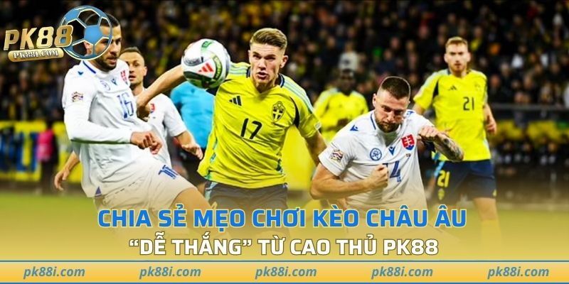 Chia sẻ mẹo chơi kèo Châu Âu “Dễ Thắng” từ cao thủ PK88